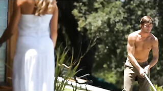 Brandi Love a kertész ürgével kamatyol