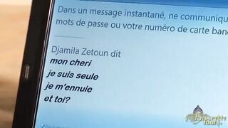 Fullos tinédzser arab picsa cidázza a dárdát