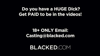 Blacked - Blake Blossom élvezi a óriási barna dárdát