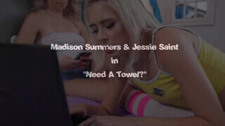 Jessie Saint és Madison Summers édeshármasban kettyintenek
