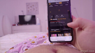 Angel - Szexy világos szőke barinő kora reggeli szexe